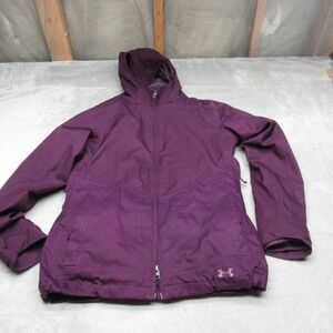 Under Armour Jacket Womens Small Purple Snow Insulated Removable Liner 3in1 Rain